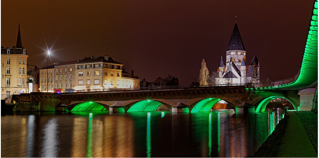 Exposition Metz - Quartier impérial, les ponts, la nuit