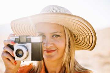 Je montre mes photos de vacances